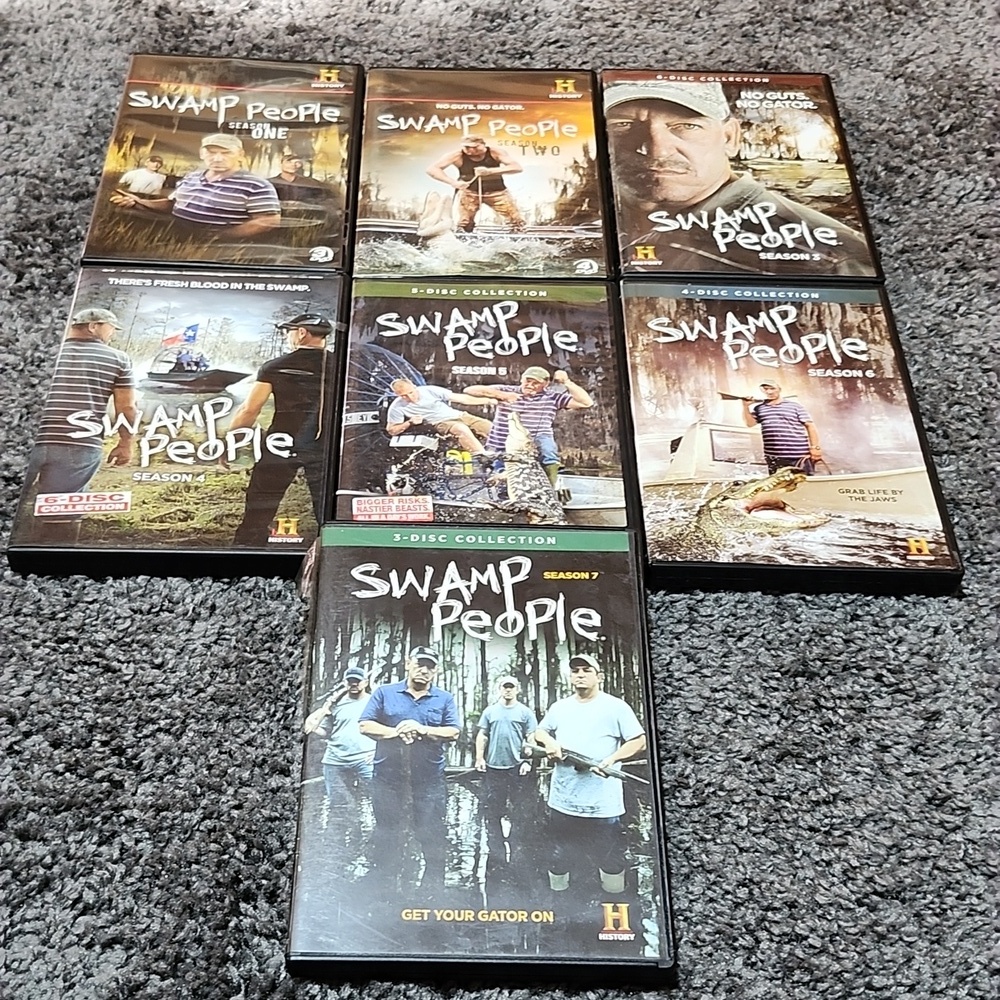SWAMP PEOPLE COMPLETE SEASONS 1-7 DVDS HISTORY CHANNEL